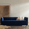 Augustine 88" Sofa Sapphire Navy Staged View 100239-004