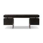 Augusto Desk Dark Espresso Reclaimed French Oak Front Facing View Four Hands