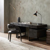 Augusto Desk Dark Espresso Reclaimed French Oak Staged View Four Hands