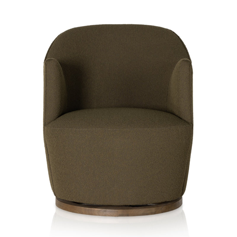 Aurora Swivel Chair - Fiqa Boucle Olive