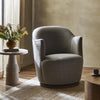 Aurora Swivel Chair - Gibson Silver