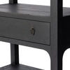 Four Hands Avedon Bookcase front of drawer with drawer pull view 