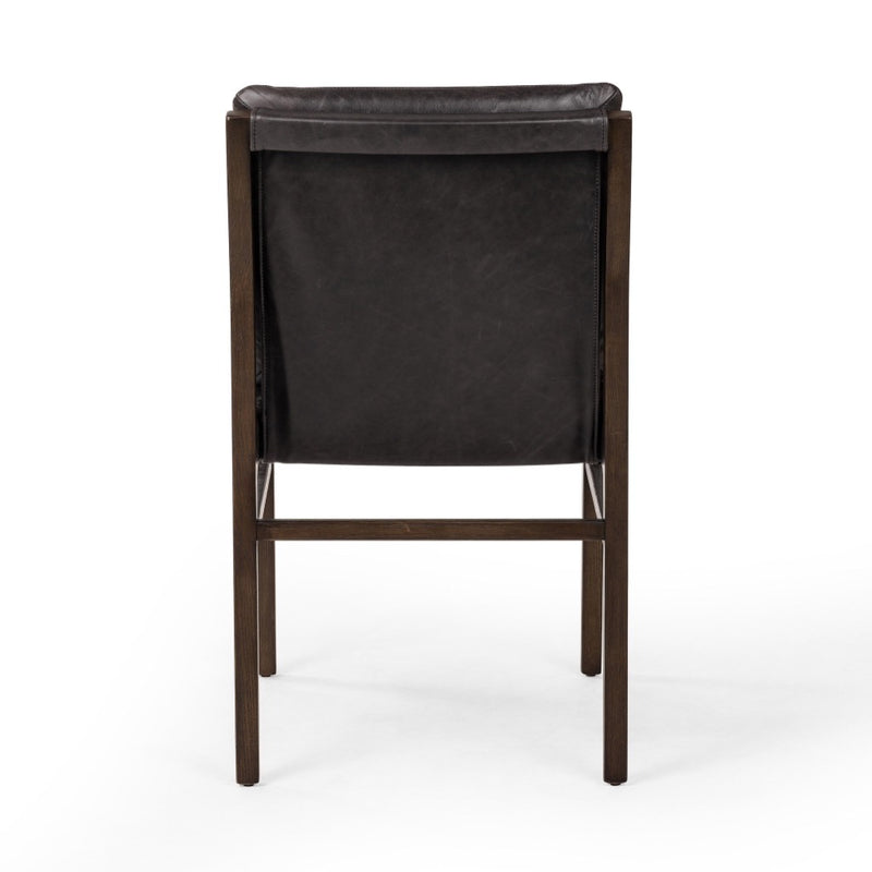 Aya Dining Chair Sonoma Black Back View Four Hands