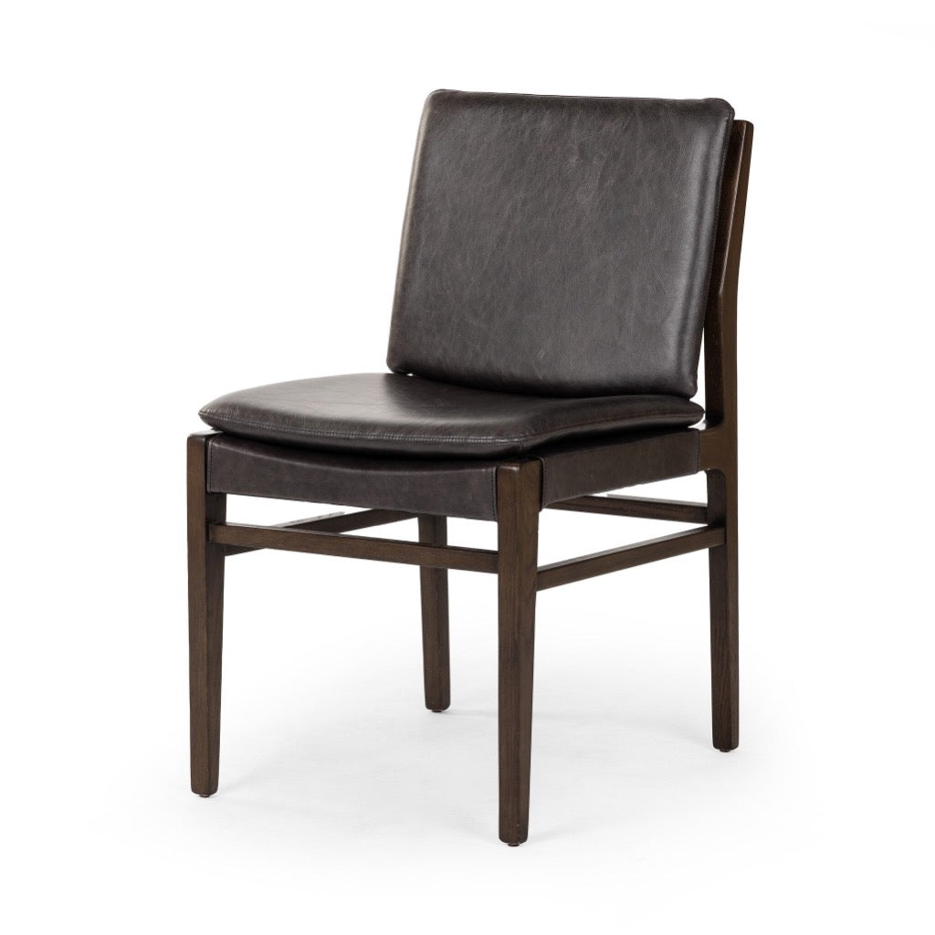 Aya Dining Chair Sonoma Black Angled View Four Hands