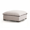 Build Your Own: Westwood Sectional Bayside Pebble Ottoman Angled View Four Hands