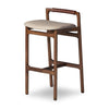Baden Bar Stool Alcala Wheat Angled View 233519-017 Four Hands