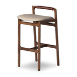 Baden Bar Stool Alcala Wheat Angled View 233519-017 Four Hands