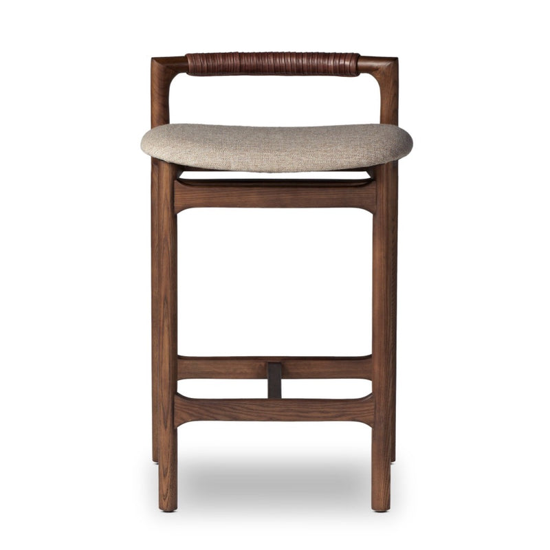 Baden Counter Stool Alcala Wheat Front Facing View Four Hands