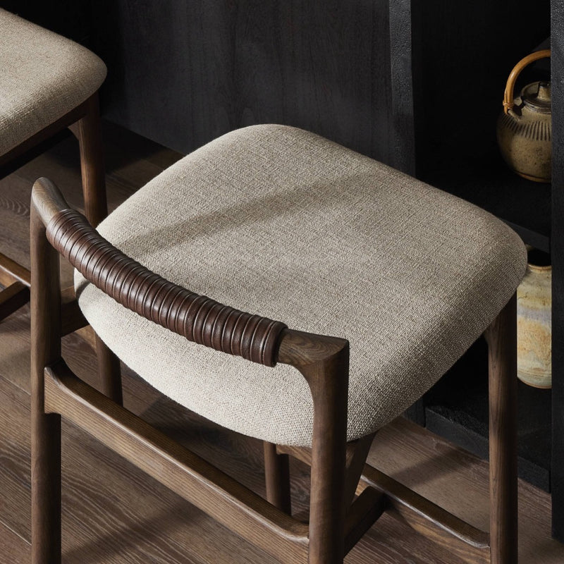 Four Hands Baden Counter Stool Alcala Wheat Staged View Seating