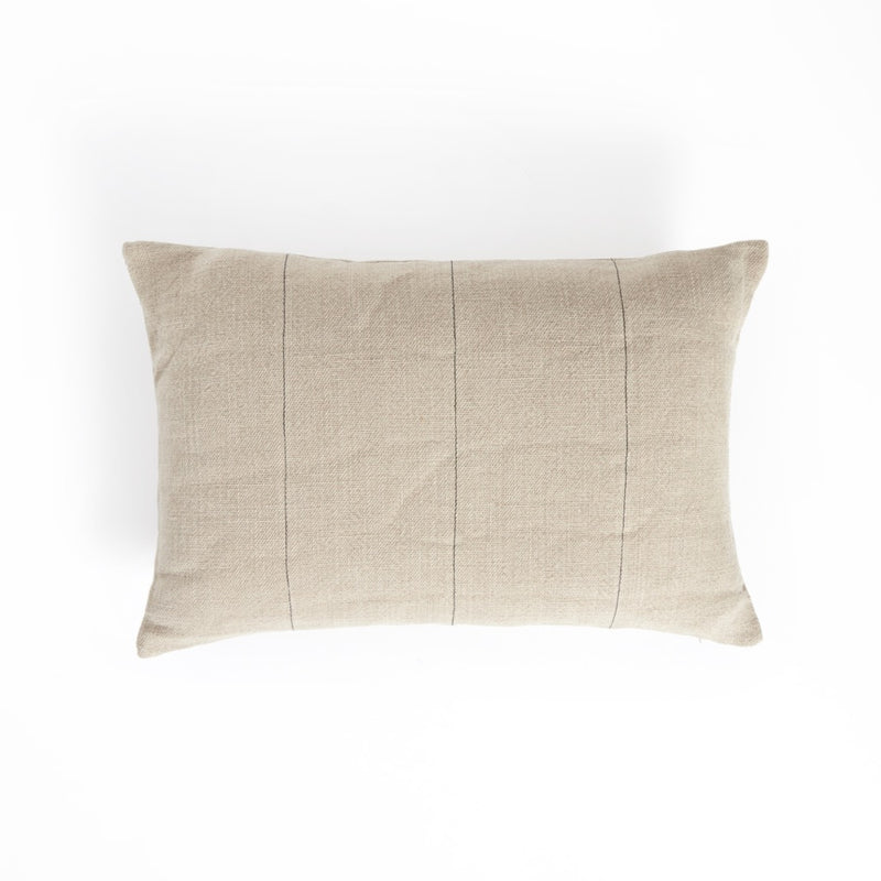 Four Hands Baldoni Pillow Lombardy Natural Linen Back View