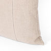 Four Hands Baldoni 22 x 22 Pillow Lombardy Natural Linen Corner Detail