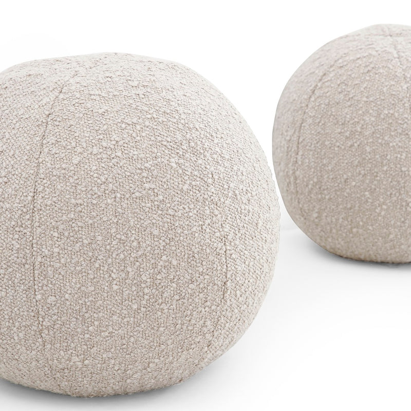 Balle Pillow, Set Of 2 Knoll Sand Boucle Detail 230183-005