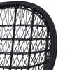 Bandera Outdoor Woven Dining Chair Smoke Black Back Detail Four Hands