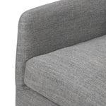 Banks Slipcover Swivel Chair Alcala Steel Performance Fabric Armrest 106182-100