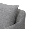 Banks Slipcover Swivel Chair Alcala Steel Performance Fabric Backrest Four Hands