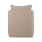 Banks Slipcover Swivel Chair Alcala Taupe Back View