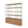 Mercana Baron 4 Door Bookcase angled view 
