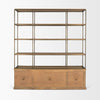 Baron 4 Door Bookcase 71115-AB back view 