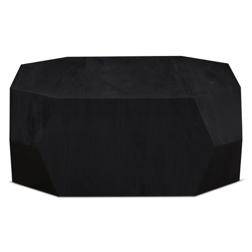 Basalt Geometric Wooden Coffee Table FBA-CT39PB front view 