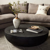 Basil Outdoor Round Coffee Table Aged Grey Staged View 232203-001