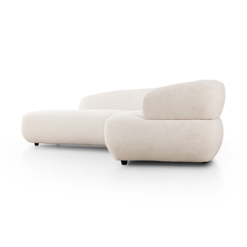 Four Hands Belen 2-Piece Sectional side view left arm chaise 