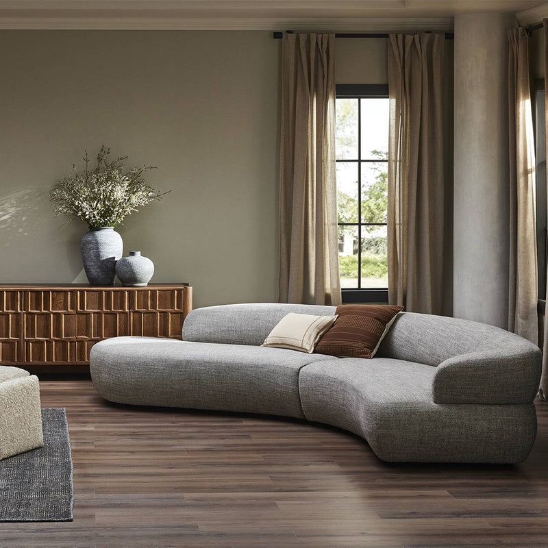 Four Hands Belen 2-Piece Sectional staged view left chaise 