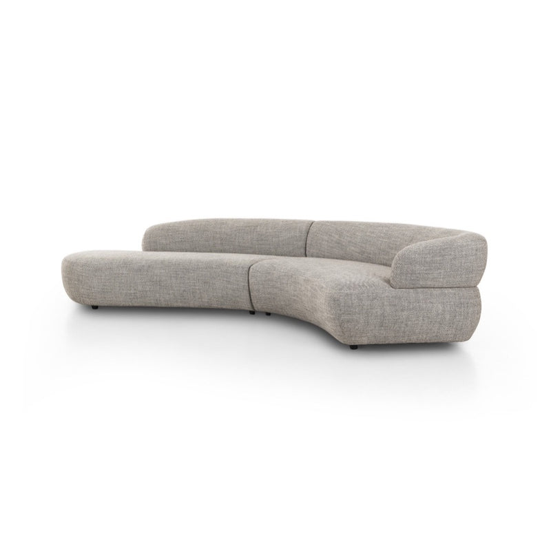 Four Hands Belen 2-Piece Sectional angled view left chaise 