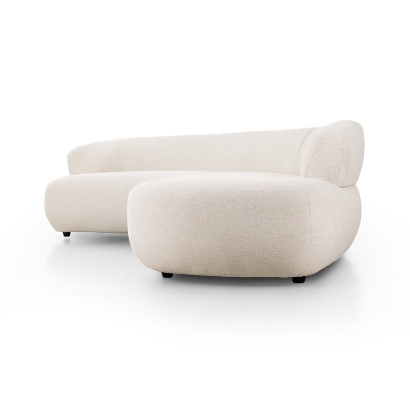 Four Hands Belen 2-Piece Sectional side view right arm chaise 