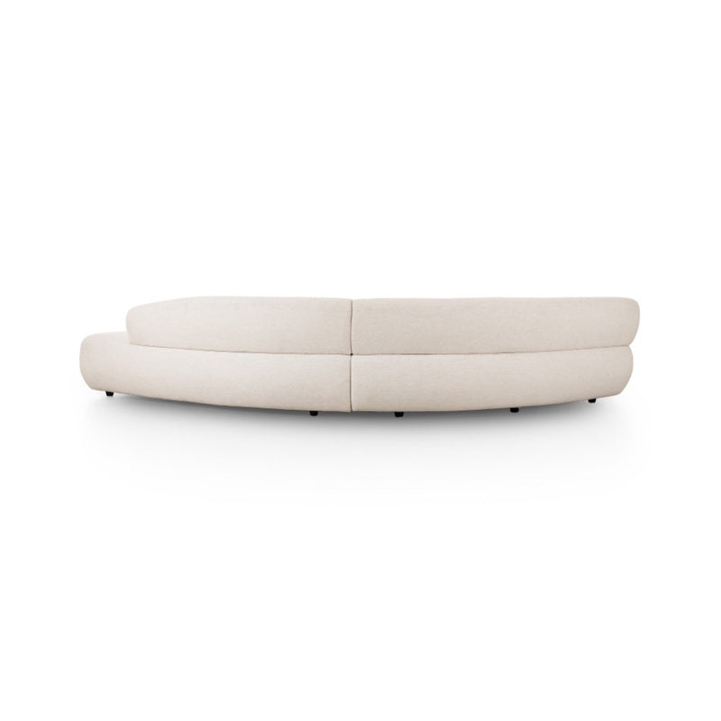 Four Hands Belen 2-Piece Sectional back view right arm chaise 