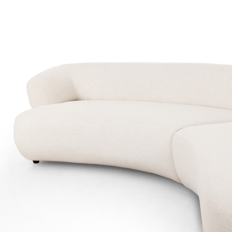 Belen 2-Piece Sectional 247356-002 curved corner right arm chaise 