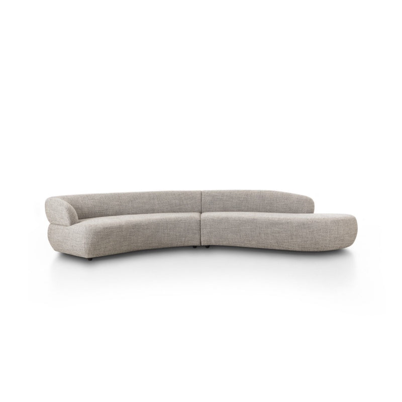 Four Hands Belen 2-Piece Sectional front view right chaise 
