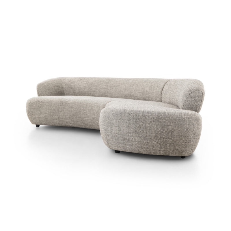 Four Hands Belen 2-Piece Sectional side view right chaise 