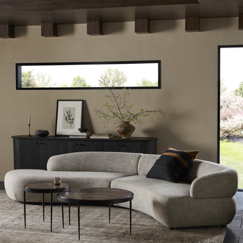 Belen 2-Piece Sectional 247355-001 staged view left chaise