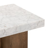 Bellamy End Table White Carrara Marble Tabletop Detail 239447-001