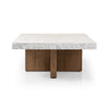 Bellamy Rectangular Coffee Table White Carrara Marble
Side View Four Hands