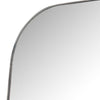Bellvue Square Mirror Shiny Steel Top Left Corner Detail Four Hands