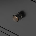 Belmont 2 Drawer Nightstand Black Bronze Knob Detail 104440-003