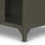 Belmont Cabinet Gunmetal Leg Detail 104445-003