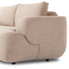 Benito Sofa Alcala Fawn Rounded Armrest Four Hands