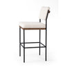 Benton Bar Stool Fayette Cloud Angled View Four Hands