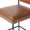Four Hands Benton Counter Stool Sonoma Chestnut Top Grain Leather Seating