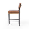 Benton Counter Stool Sonoma Chestnut Side View Four Hands