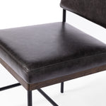 Benton Dining Chair Sonoma Black Top Grain Leather Seating 109317-006