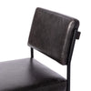 Four Hands Benton Dining Chair Sonoma Black Top Grain Leather Backrest