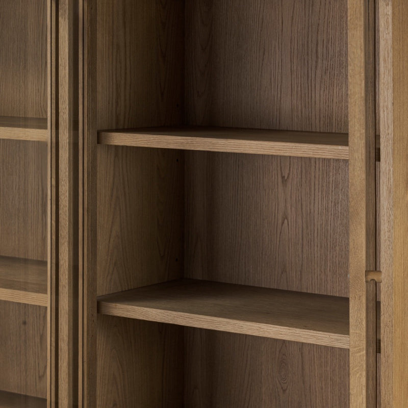 Four Hands Bergstrom Cabinet open shlef view