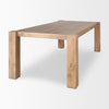 Mercana Beth Dining Table angled side view 