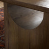 Four Hands Bevie Dining Table hollow arch view 