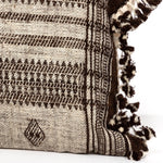 Bhujodi Lumbar Pillow Bhujodi Mocha 100% Wool Cover 234092-006