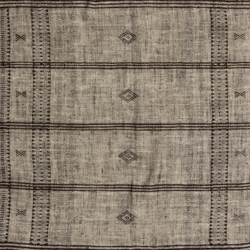 Bhujodi Textile 1 Mocha with Rustic Walnut Material Detail 237522-003