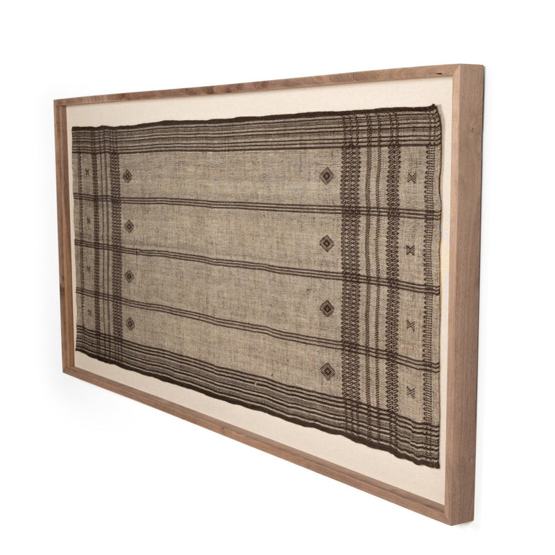 Bhujodi Textile Rustic 2.5 Walnut Angled View 234258-004